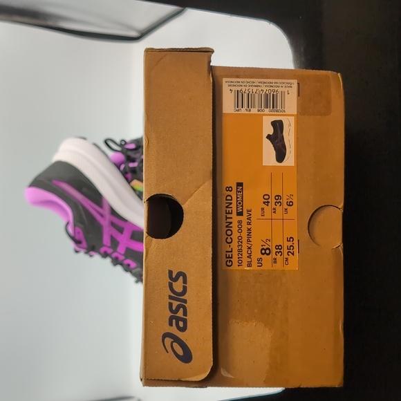ASICS GEL-Contend 8 Women’s Size 8.5 Black Pink Running Shoes NWT - Picture 7 of 7